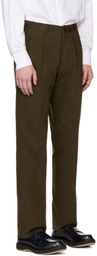 Ring Jacket Brown Pleated Trousers