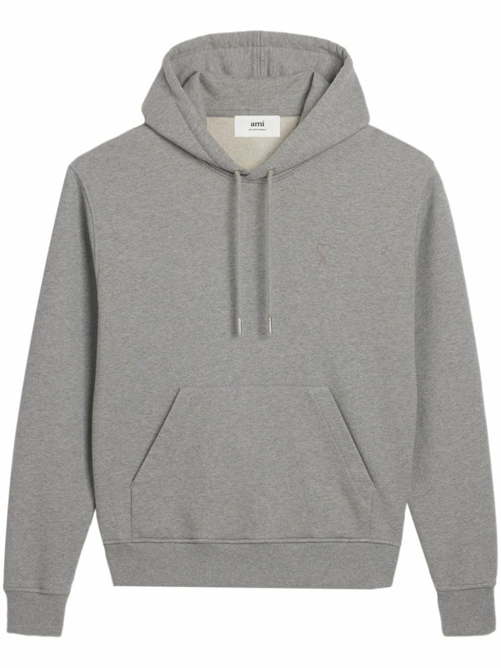 AMI Paris Grey Ami De Coeur Hoodie