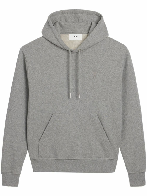 Photo: AMI Paris Grey Ami De Coeur Hoodie