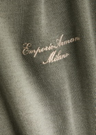 Emporio Armani Logo-embroidered Wool Jumper Green
