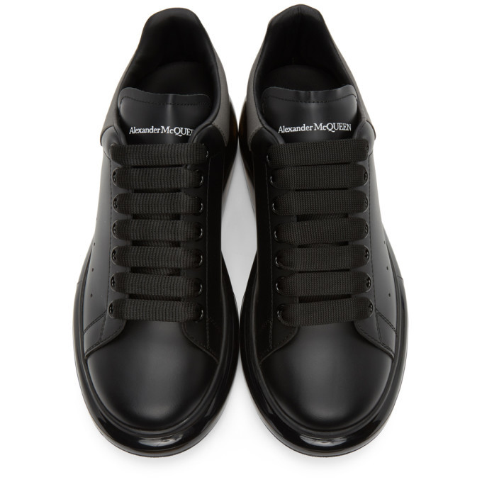 Alexander McQueen Black Clear Sole Oversized Sneakers Alexander McQueen