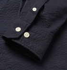 Norse Projects - Osvald Slim-Fit Coolmax Seersucker Shirt - Men - Midnight blue