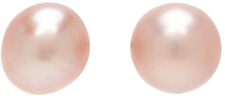 Photo: Hatton Labs Silver & Pink Pearl Stud Earrings