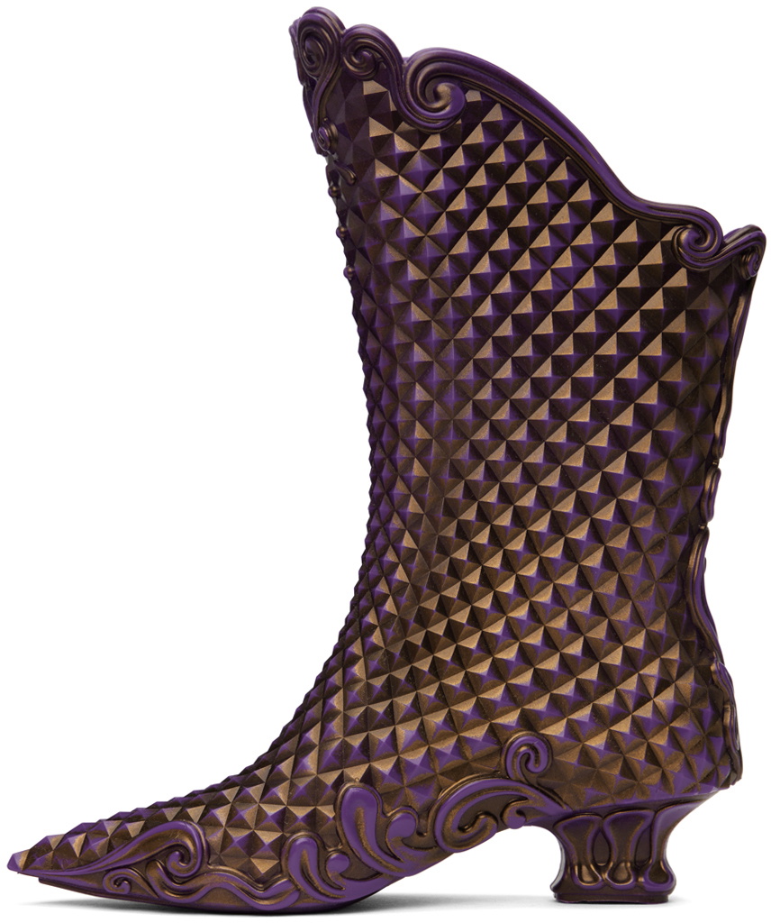 Y/Project Purple & Gold Melissa Edition Court Boots