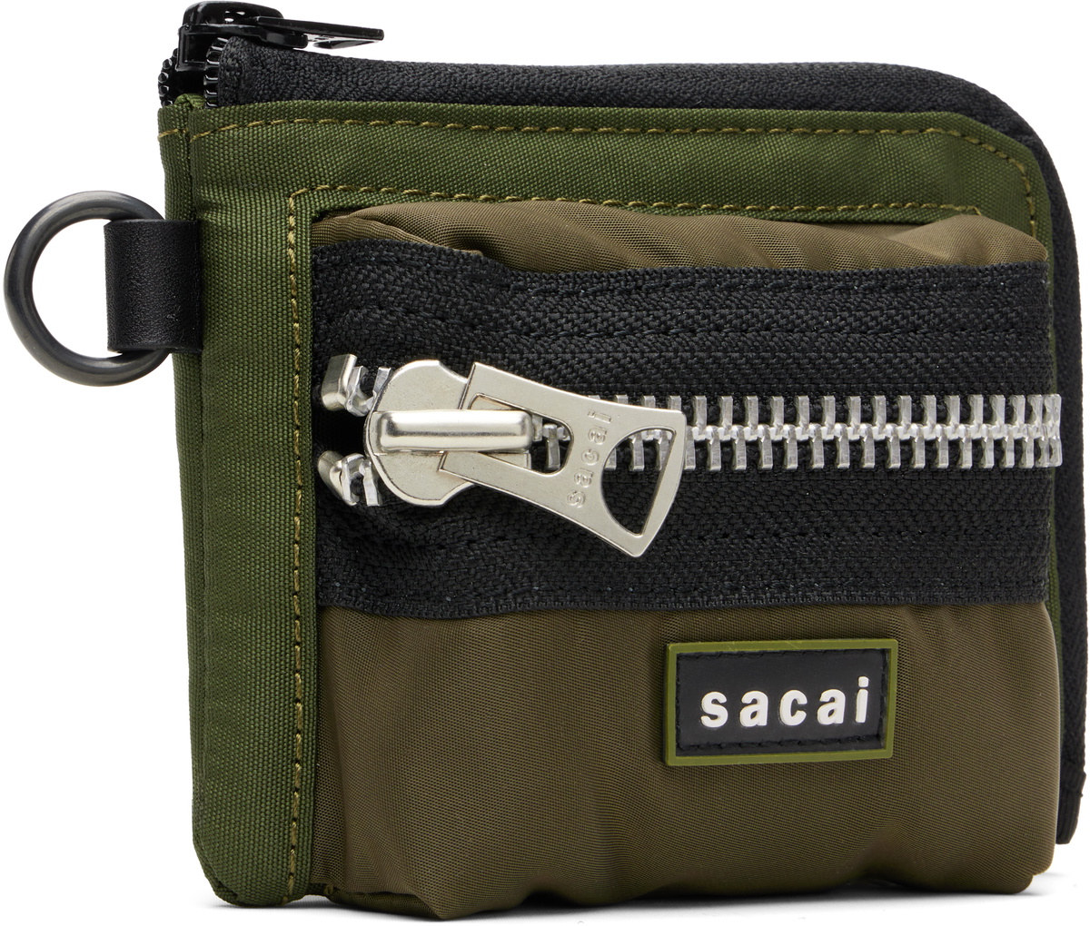 sacai Khaki Pocket Fragment Pouch