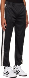 PALMER Black Embroidered Track Pants