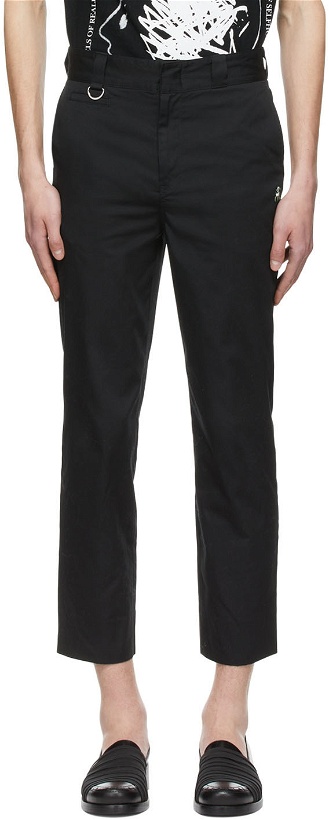 Photo: Undercover Black Polyester Trousers.