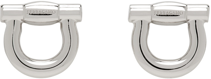 Photo: Ferragamo Silver Gancini Cuff Links