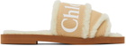 Chloé Tan Woody Flat Mules