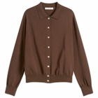 Nothing Written Women's Villa Cotton Collar Cardigan in Brown
