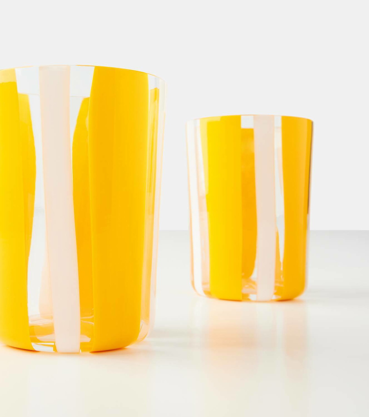 Dolce&Gabbana Casa Taormina set of 2 striped glass tumblers