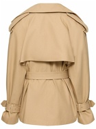WARDROBE.NYC Cropped Cotton Trench Coat