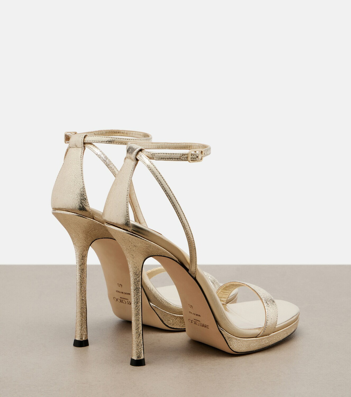 Jimmy Choo Moza leather platform sandals