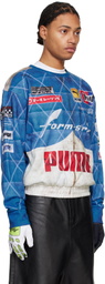 PUMA Blue A$AP Rocky Edition Quilted Sweatshirt