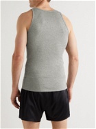 TOM FORD - Ribbed Cotton and Modal-Blend Tank Top - Gray