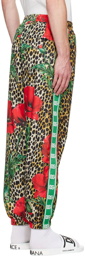 Dolce & Gabbana Multicolor Poppy & Ocelot Lounge Pants