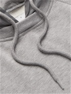 4SDesigns - Reflective Nylon-Trimmed Logo-Print Jersey Hoodie - Gray