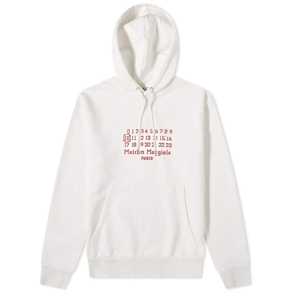 Maison Margiela Embroidered Number Logo Hoody Maison Margiela