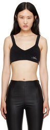 AMIRI Black Embroidered Bra