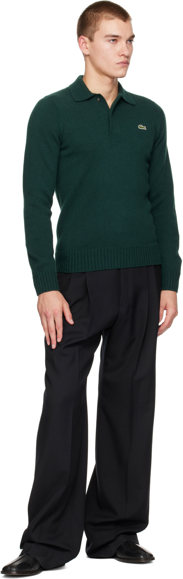 Lacoste Green Cashmere Polo