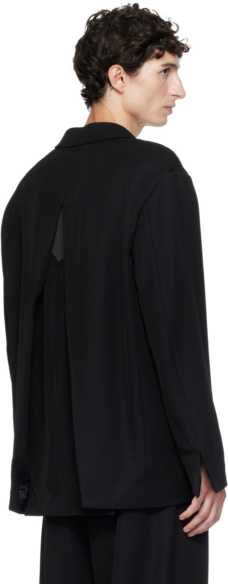 Kiko Kostadinov Black Votive Zip Blazer