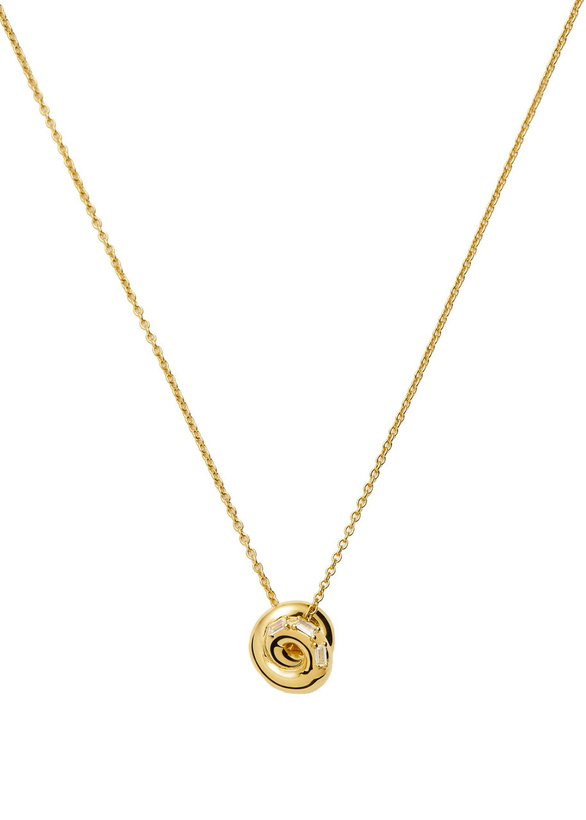 Photo: Missoma X Lucy Williams Knot Pendant 18ct Gold Vermeil Necklace - One Size