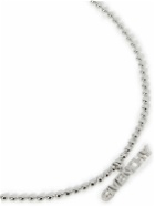 Givenchy - Silver-Tone Logo Pendant Necklace