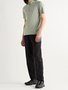 VEILANCE - Frame Shell-Trimmed Wool-Blend Polo Shirt - Gray