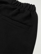 MSFTSrep - Tapered Printed Cotton-Jersey Sweatpants - Black