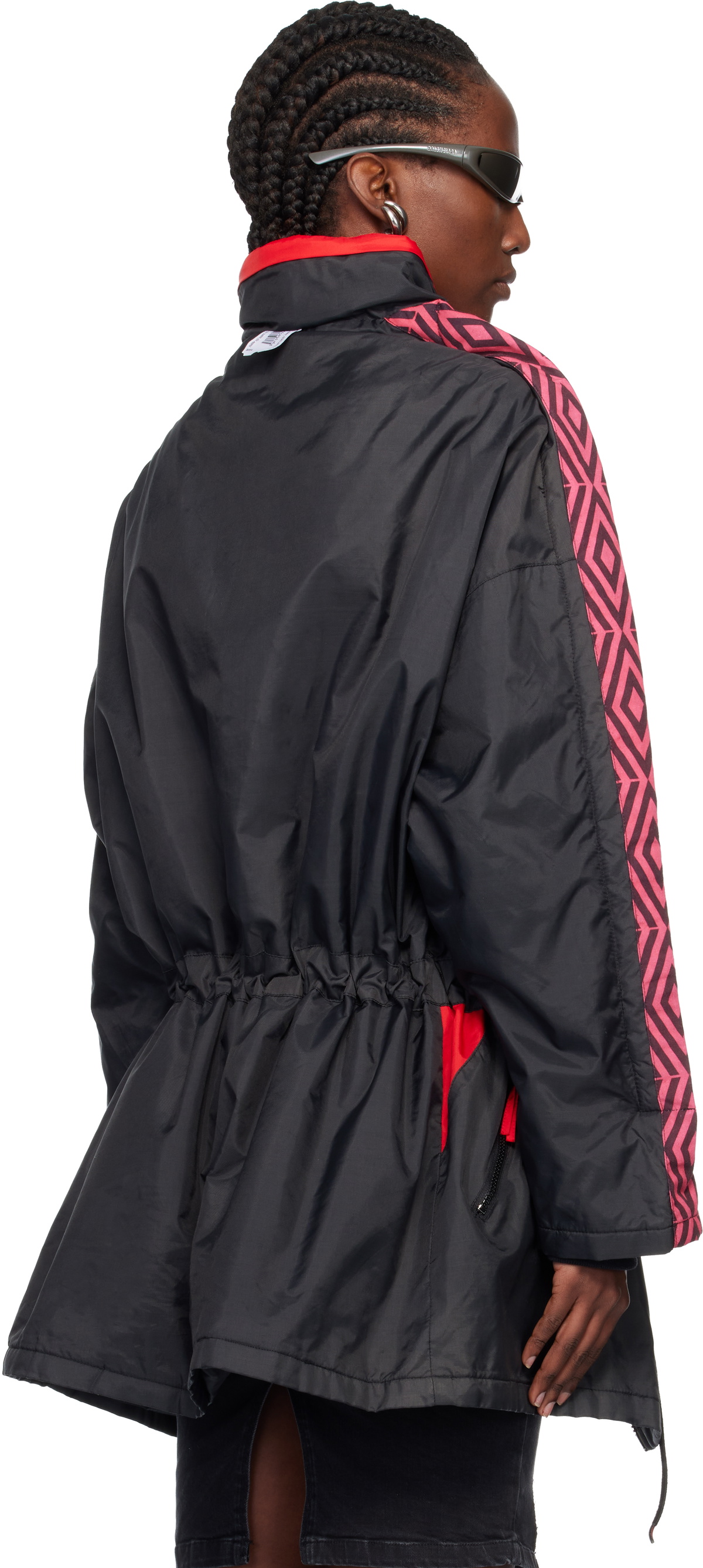 Prototypes Black & Red Outline Coach Parka