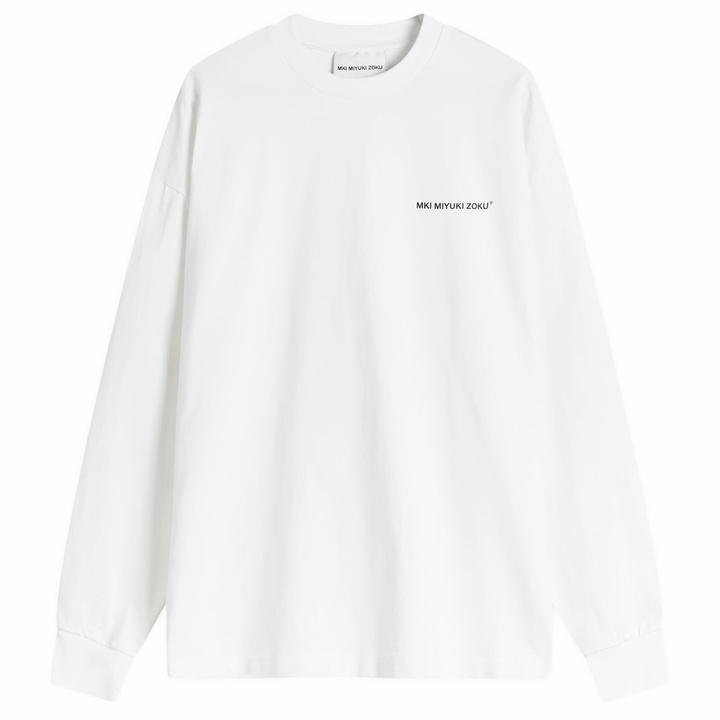 Photo: MKI Men's Uniform Long Sleeve T-Shirt in White