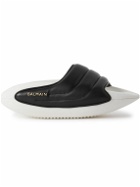 Balmain - B-It-Puffy Quilted Leather Slides - Black