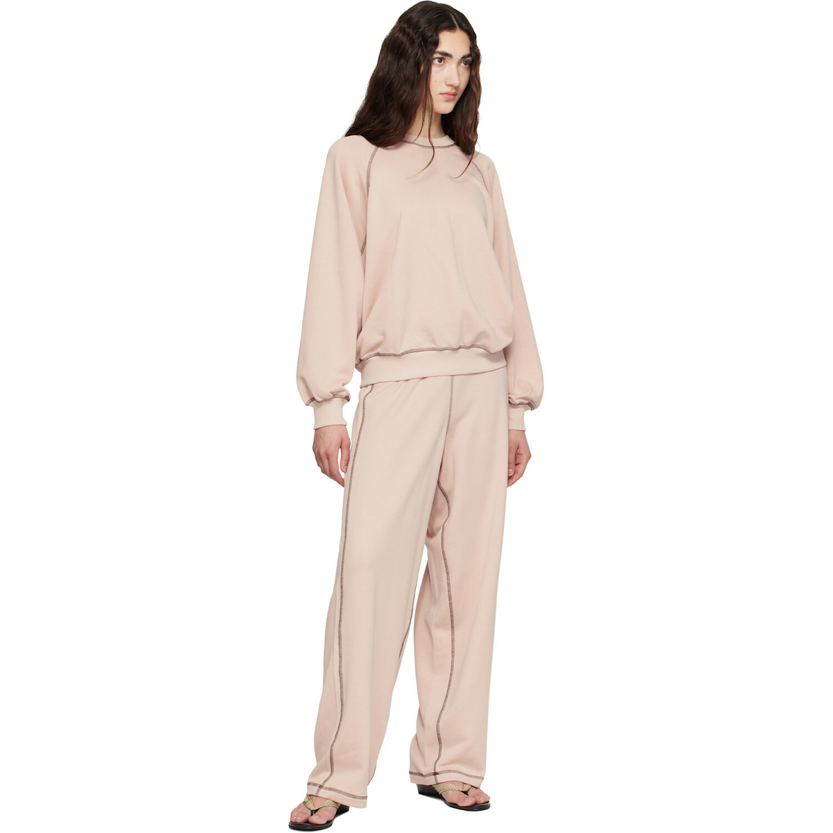 Baserange Pink Fold Sweatshirt