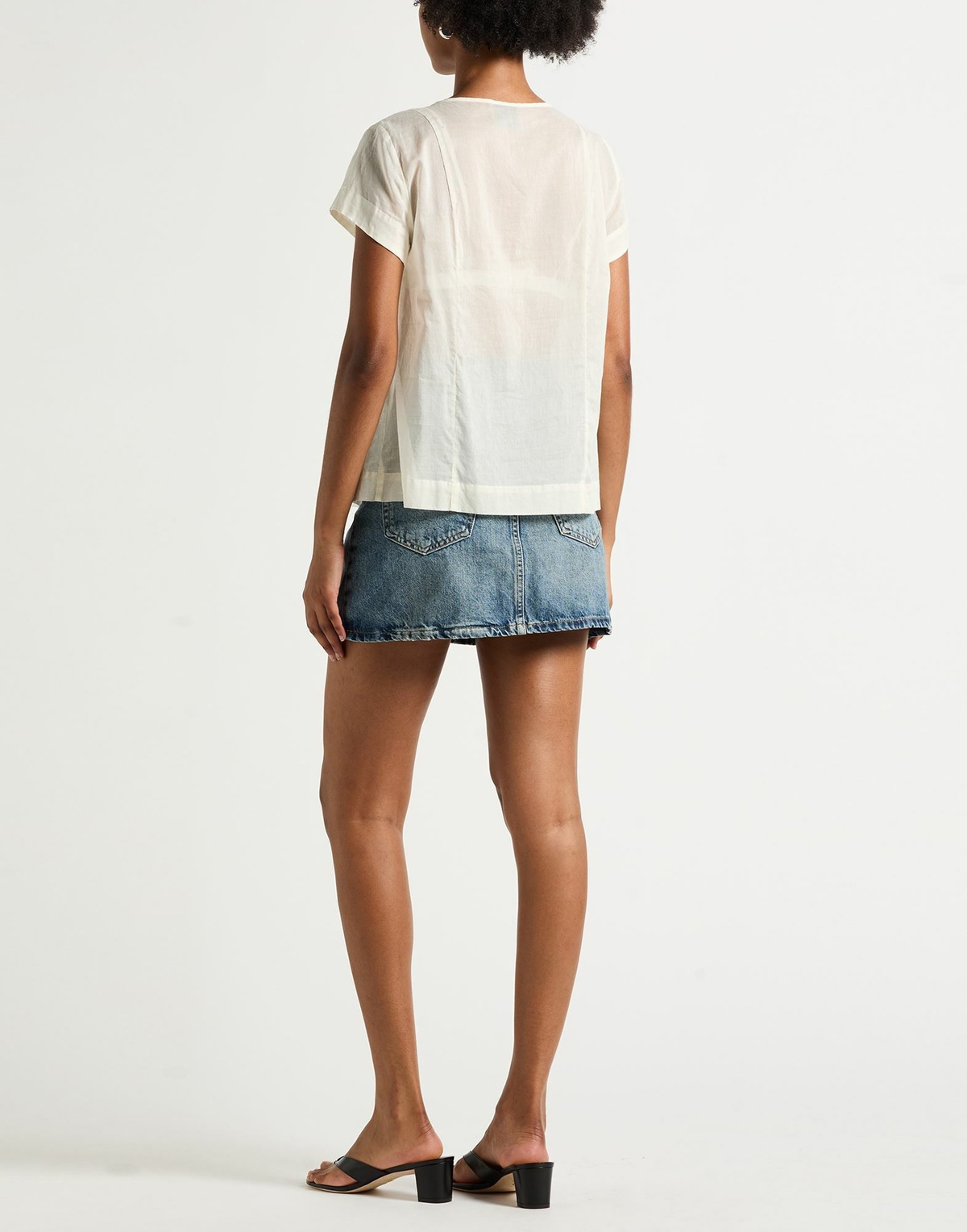 Alessia Santi Womens Top Ivory