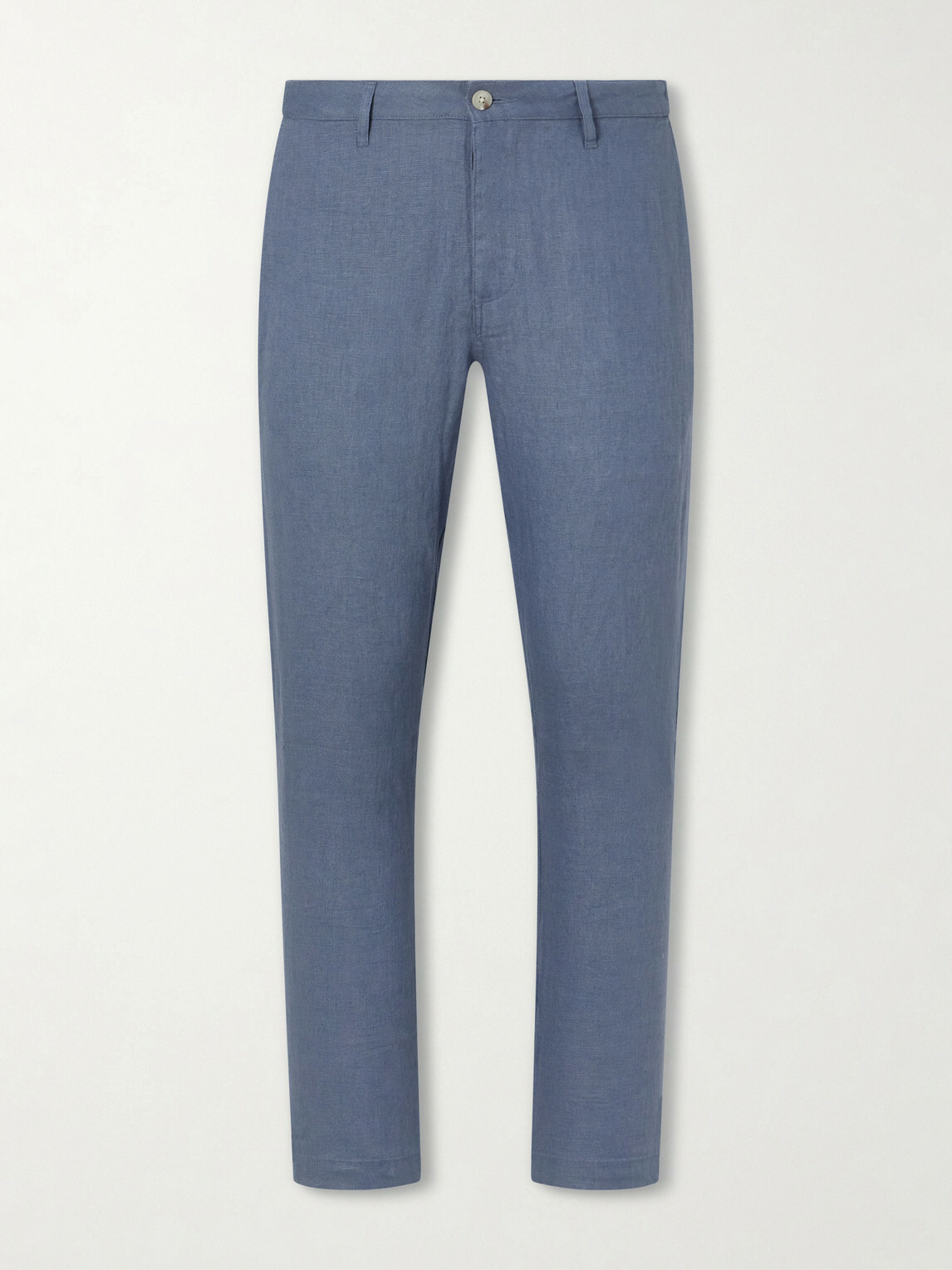 Onia - Straight-Leg Linen Trousers - Blue