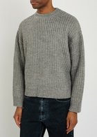 Mki Miyuki Zoku Ribbed Knit Jumper Grey