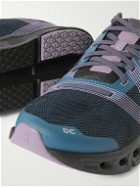 ON - Cloudgo Rubber-Trimmed Mesh Sneakers - Blue