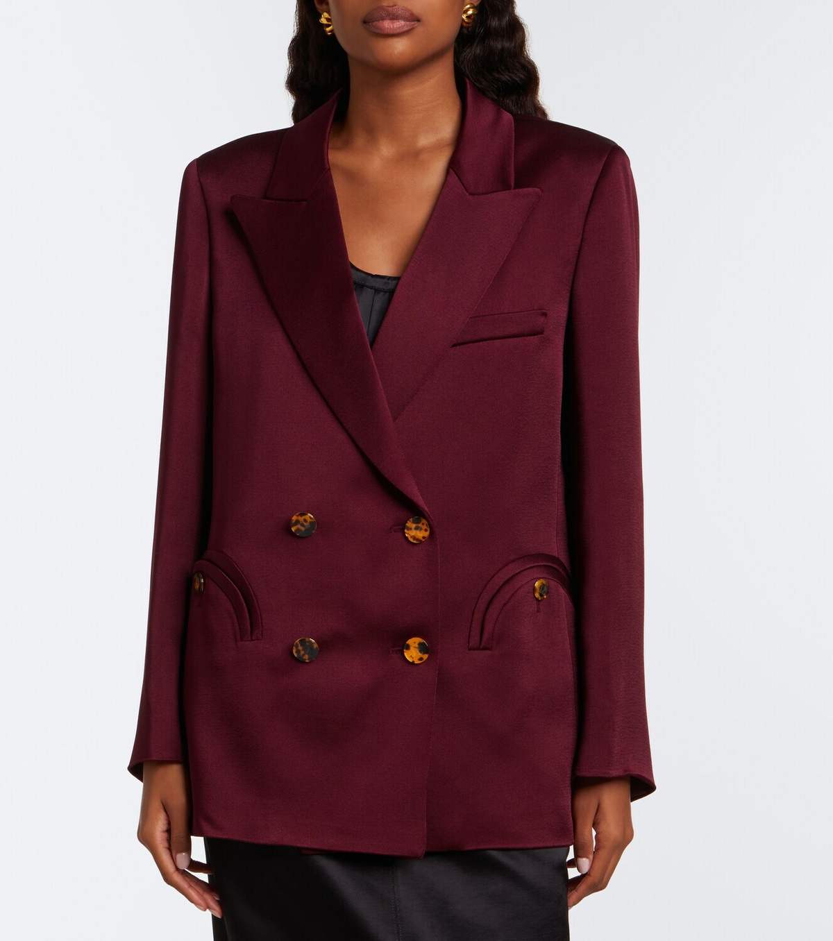 Blazé Milano Everynight double-breasted satin blazer
