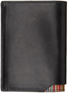 Paul Smith Grey Signature Stripe Bifold Card Holder