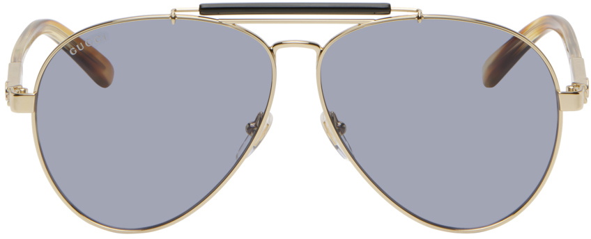 Gucci Gold Aviator Sunglasses Gucci