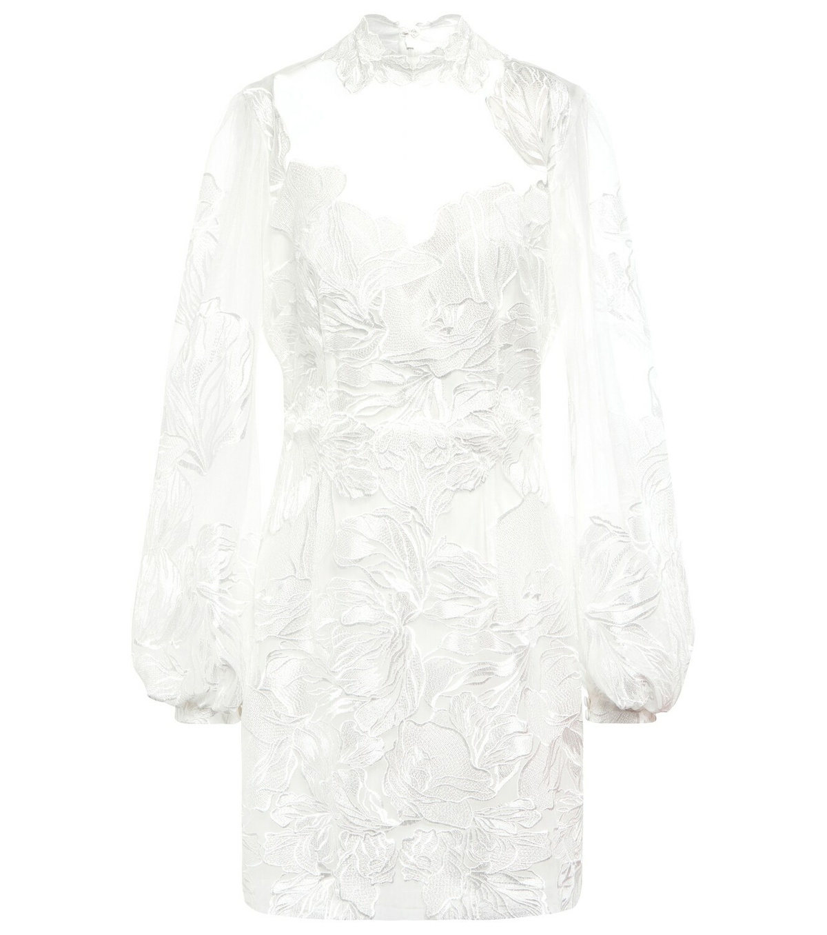 Costarellos Tayla embroidered tulle minidress Costarellos