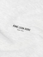 Aimé Leon Dore - Straight-Leg Logo-Print Cotton-Jersey Sweatpants - Gray