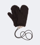 Max Mara Alpaca, wool, and silk mittens
