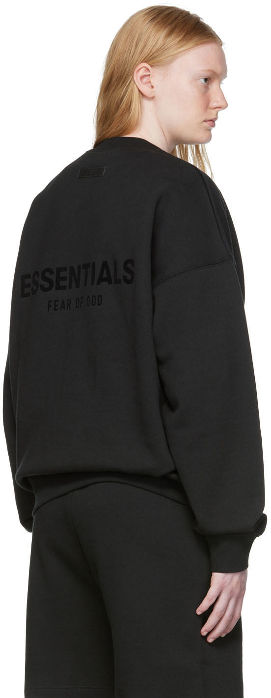 Essentials Black Crewneck Sweatshirt Essentials