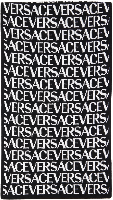 Photo: Versace Black Logo Scarf