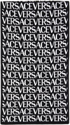 Versace Black Logo Scarf