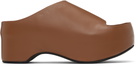 Marni Brown Platform Heeled Sandals