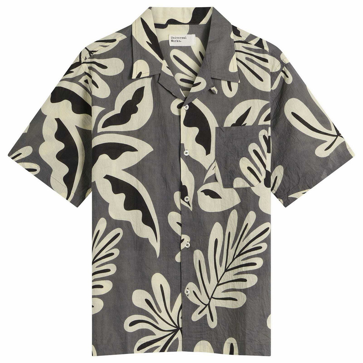 Universal Works Men's Baja Print Road Shirt in Grey