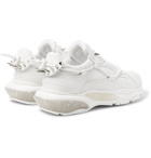 Valentino - Valentino Garavani Bounce Leather and Mesh Sneakers - Men - White