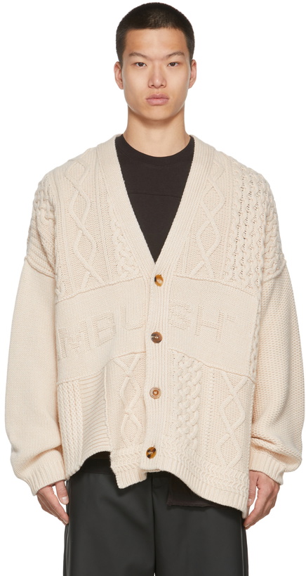 Photo: AMBUSH Beige Patchwork Cardigan